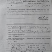 3. Department of the Interior Bureau of Pensions Questionnaire dated 15 January 1898, signed 6 June 1898.